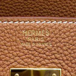 مملوكة مسبقًا Hermes Birkin Gold Togo Leather Size 30