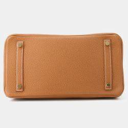 مملوكة مسبقًا Hermes Birkin Gold Togo Leather Size 30