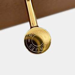 Pre Owned حقيبة هيرمس ليندي جلد تاوريون كلمنس ذهبي حجم صغير