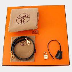 مملوكة مسبقًا Hermes Kelly Sellier Black Box Calf Leather Size 32