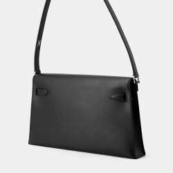 مملوكة مسبقًا هيرمس كيلي إيلان شيفال دو بوا جلد تادلاكت أسود