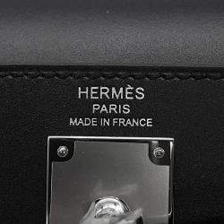 مملوكة مسبقًا هيرمس كيلي إيلان شيفال دو بوا جلد تادلاكت أسود