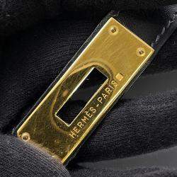 مملوكة مسبقًا حقيبة هيرميس كيلي سوليير 32 جلد بوكس أسود