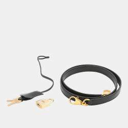 مملوكة مسبقًا حقيبة هيرميس كيلي سوليير 32 جلد بوكس أسود