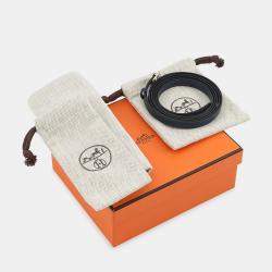 Pre Owned محفظة هيرمس شاين دانكر مدمجة ياقوتية بيضاء جلد العنز ميزور