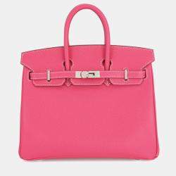 Pre Owned Hermes Birkin Candy Rose Tyrien/Tosca Epsom Size 25