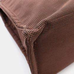 Pre Owned Hermes Herline Canvas MM Tote Bag