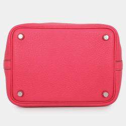 مملوكة مسبقًا Hermes Picotin Lock Rose Extreme Taurillon Clemence Size PM