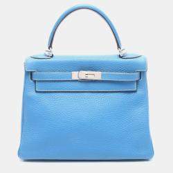 Pre Owned HERMES Handbag  Blue Used