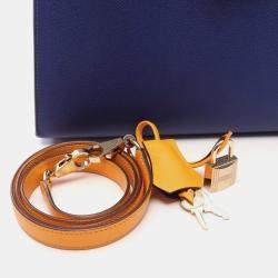 Pre Owned HERMES Handbag Blue Used