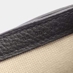 Pre Owned Hermes Steve Light Junior Black Togo Calfskin Leather Messenger Bag