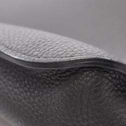 Pre Owned Hermes Steve Light Junior Black Togo Calfskin Leather Messenger Bag