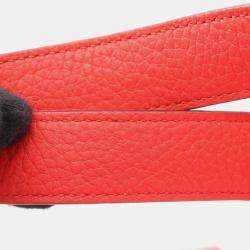 Pre Owned Hermes Picotin Lock 18 Rose Texas Taurillon Clemence Leather Palladium Hardware Top Handle Bag