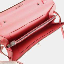 Pre Owned Hermes Kelly wallet to go Rose Sakura Epsom