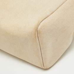 Pre Owned Hermes Tan/Beige Canvas and Leather 2 in 1 Herbag 39 Bag
