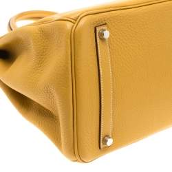 Hermes Soleil Togo Leather Palladium Hardware Birkin 35 Bag