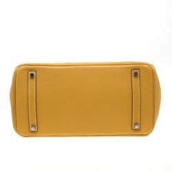 Hermes Soleil Togo Leather Palladium Hardware Birkin 35 Bag