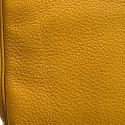 Hermes Soleil Togo Leather Palladium Hardware Birkin 35 Bag
