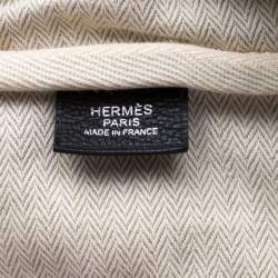 Pre Owned Hermes Black Leather Victoria II Fourre Tout 35 Bag