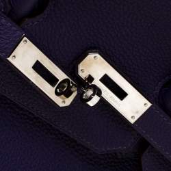 Hermes Ultraviolet Togo Leather Palladium Hardware Birkin 35 Bag