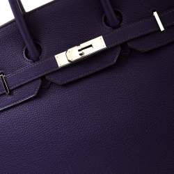 Hermes Ultraviolet Togo Leather Palladium Hardware Birkin 35 Bag