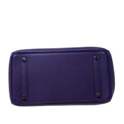 Hermes Ultraviolet Togo Leather Palladium Hardware Birkin 35 Bag