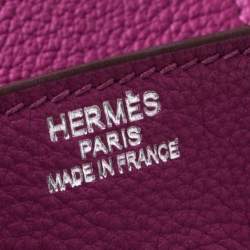 Hermes Tosca Togo Leather Palladium Hardware Birkin 35 Bag