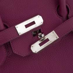 Hermes Tosca Togo Leather Palladium Hardware Birkin 35 Bag