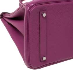 Hermes Tosca Togo Leather Palladium Hardware Birkin 35 Bag