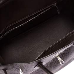 Hermes Ebene Togo Leather Palladium Hardware Birkin 35 Bag