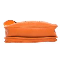 Pre Owned Hermes Feu Togo Leather Evelyne III PM Bag