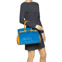 Hermes Birkin Bag, Blue Hydra, 35cm, Clemence with Palladium