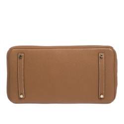Hermes Gold Togo Leather Gold Hardware Birkin 35 Bag