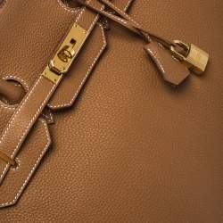 Hermes Gold Togo Leather Gold Hardware Birkin 35 Bag