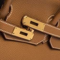 Hermes Gold Togo Leather Gold Hardware Birkin 35 Bag