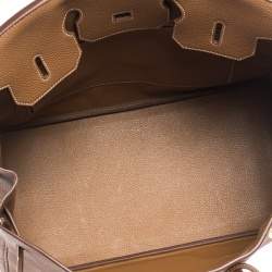 Hermes Gold Togo Leather Gold Hardware Birkin 35 Bag