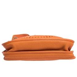 Pre Owned Hermes Feu Clemence Leather Evelyne III PM Bag