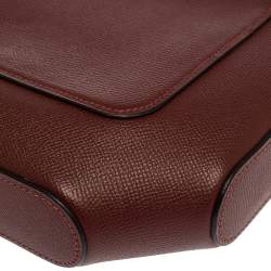 Pre Owned Hermes Rouge H Epsom Leather Octogone Clutch