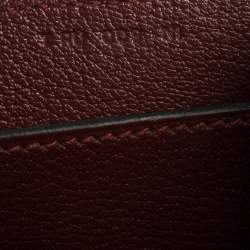 Pre Owned Hermes Rouge H Epsom Leather Octogone Clutch