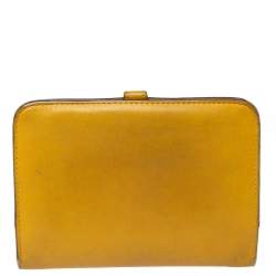 Pre Owned Hermes Soleil Swift Leather Dogon Wallet