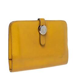 Pre Owned Hermes Soleil Swift Leather Dogon Wallet