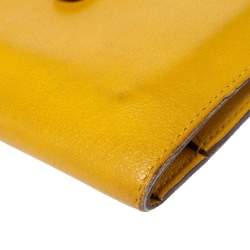 Pre Owned Hermes Soleil Swift Leather Dogon Wallet