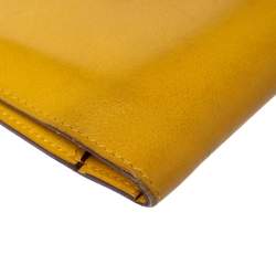 Pre Owned Hermes Soleil Swift Leather Dogon Wallet