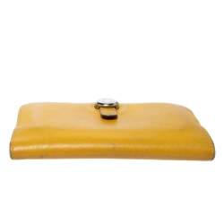 Pre Owned Hermes Soleil Swift Leather Dogon Wallet
