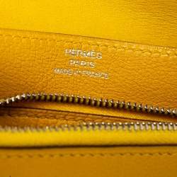 Pre Owned Hermes Soleil Swift Leather Dogon Wallet