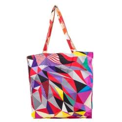 Pre Owned Hermes Multicolor Silk Petit H Shopping Bag