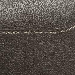 Pre Owned Hermes Etoupe Evercolor Leather Roulis 23 Bag