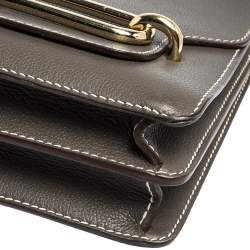 Pre Owned Hermes Etoupe Evercolor Leather Roulis 23 Bag
