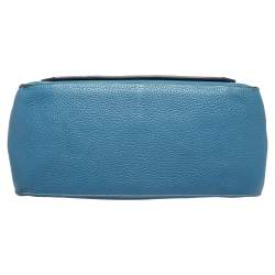 Pre Owned Hermes Blue Jean Togo Leather Palladium Hardware Jypsiere 34 Bag