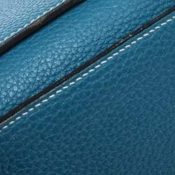 Pre Owned Hermes Blue Jean Togo Leather Palladium Hardware Jypsiere 34 Bag